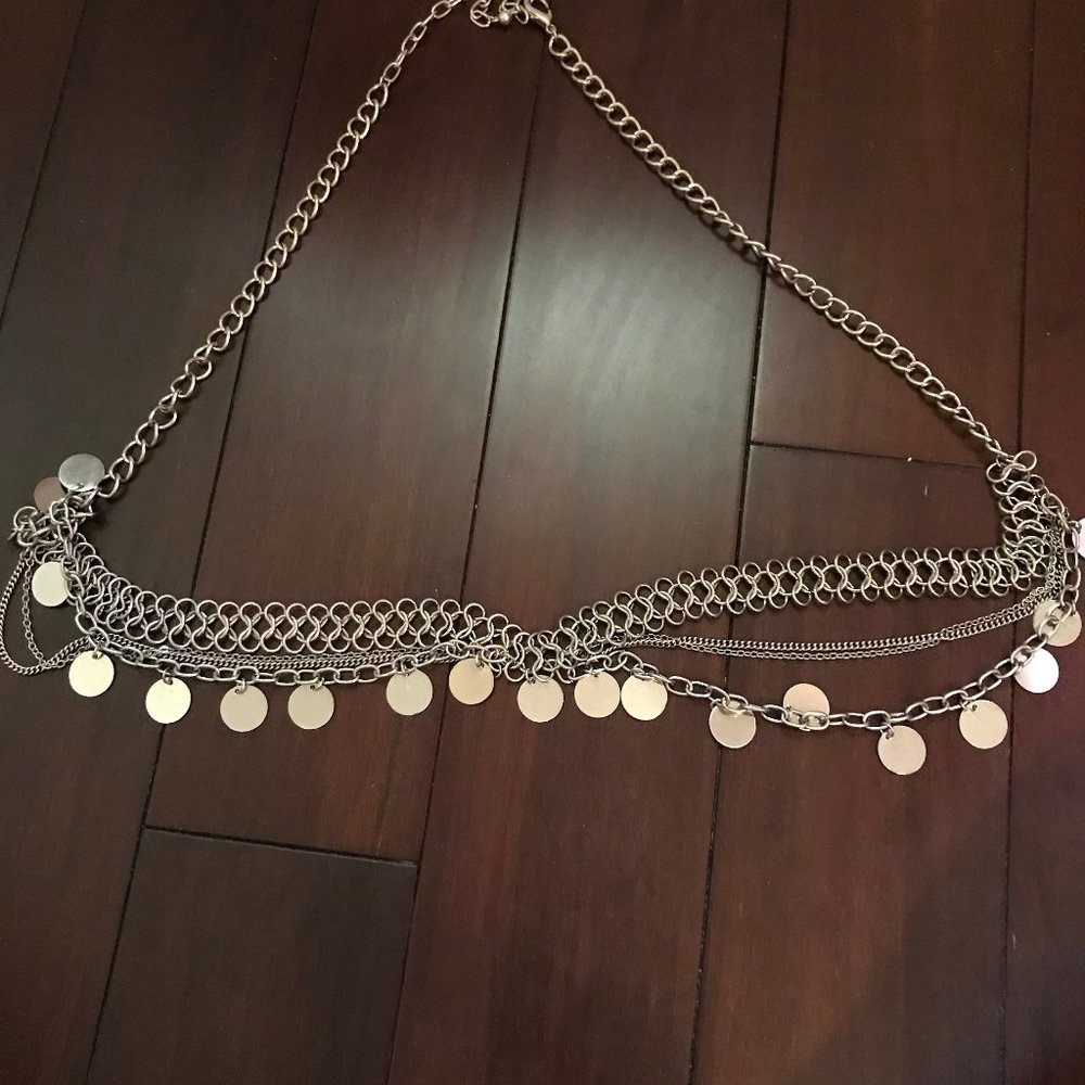 Silver Bohemian Style belt